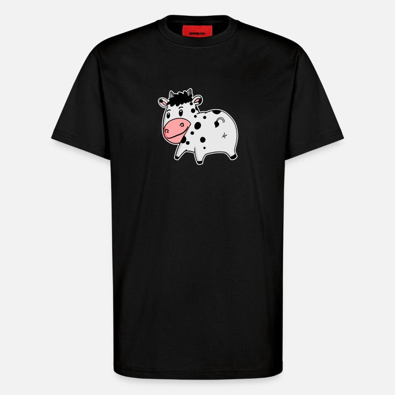 Kuh Arsch - Kuh Hintern - T-Shirt - made by SPREAD - SOLID BLACK
