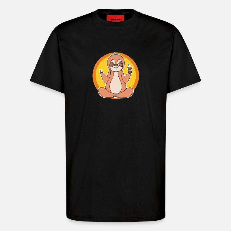 Faultier Langschläfer Dschungel Säugetier Tier - T-Shirt - made by SPREAD - SOLID BLACK
