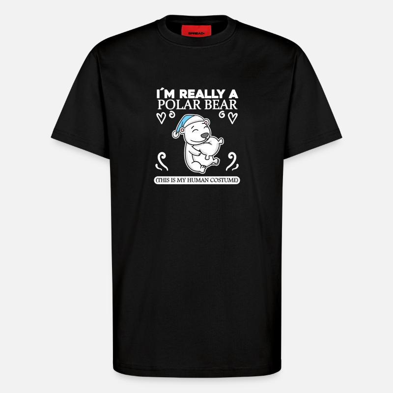 Eisbär - T-Shirt - made by SPREAD - SOLID BLACK