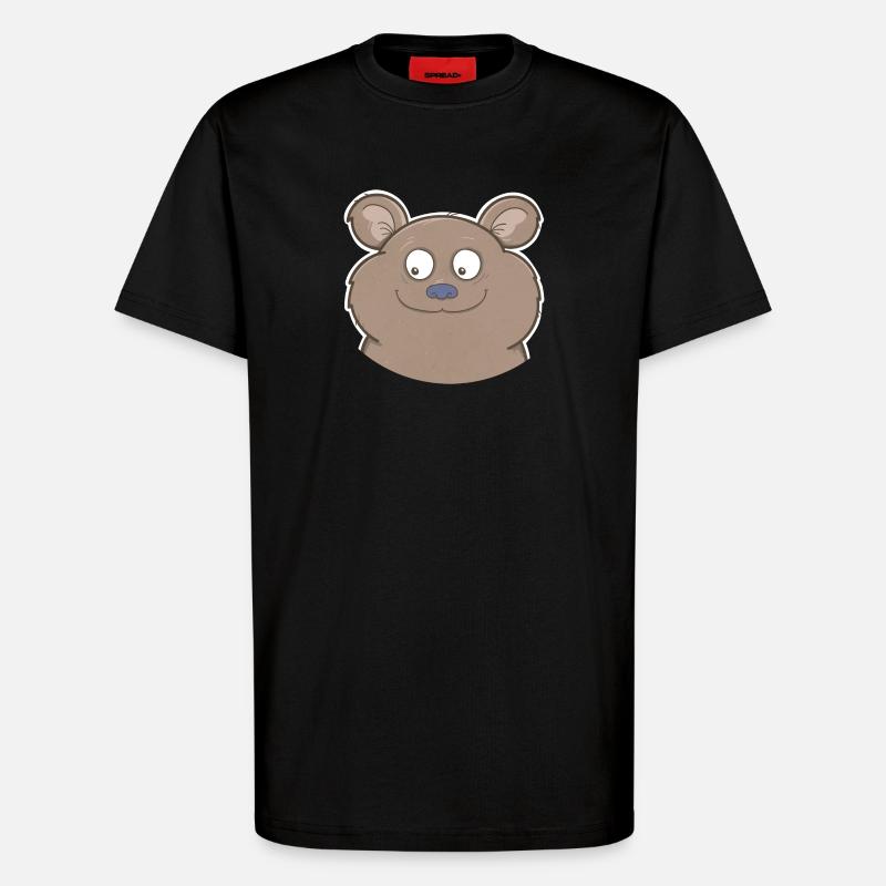 Bär - T-Shirt - made by SPREAD - SOLID BLACK