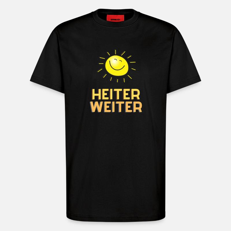 Heiter weiter - T-Shirt - made by SPREAD - SOLID BLACK