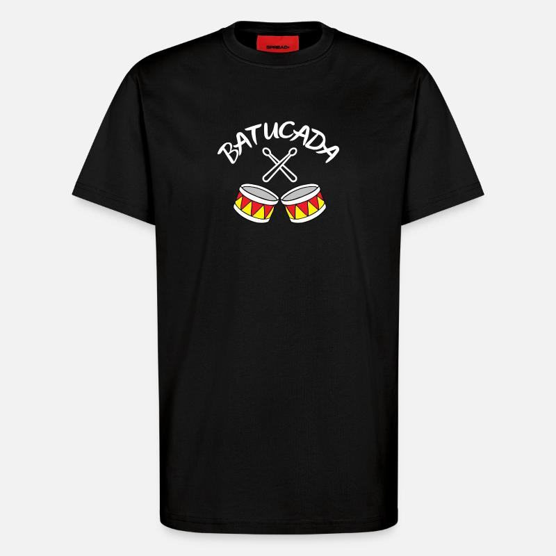 Batucada, Perkussion, Trommel - T-Shirt - made by SPREAD - SOLID BLACK