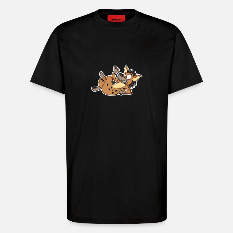 Hyäne - T-Shirt - made by SPREAD - SOLID BLACK