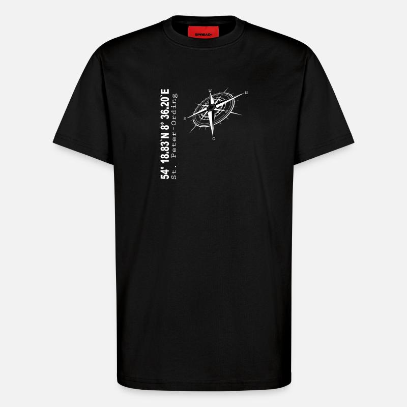 St Peter Ording - T-Shirt - made by SPREAD - SOLID BLACK