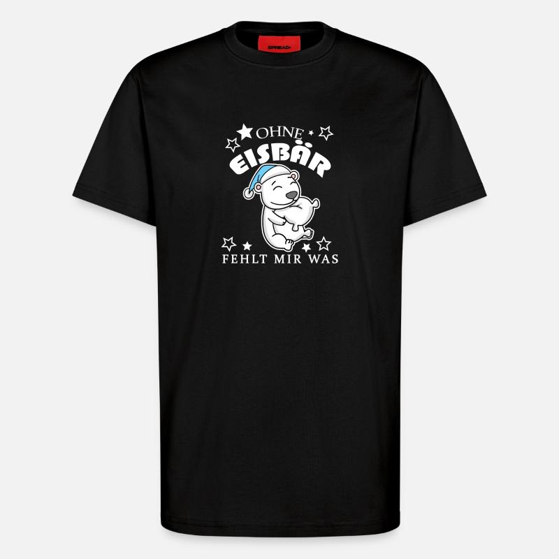 Eisbär - T-Shirt - made by SPREAD - SOLID BLACK