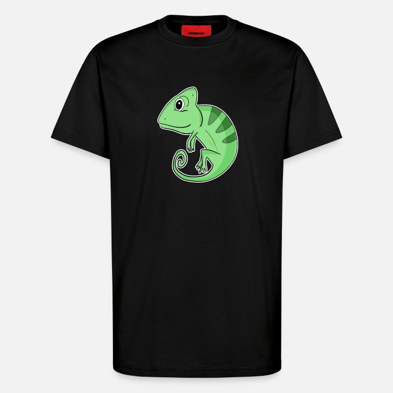 Chamäleons Chamäleon - T-Shirt - made by SPREAD - SOLID BLACK
