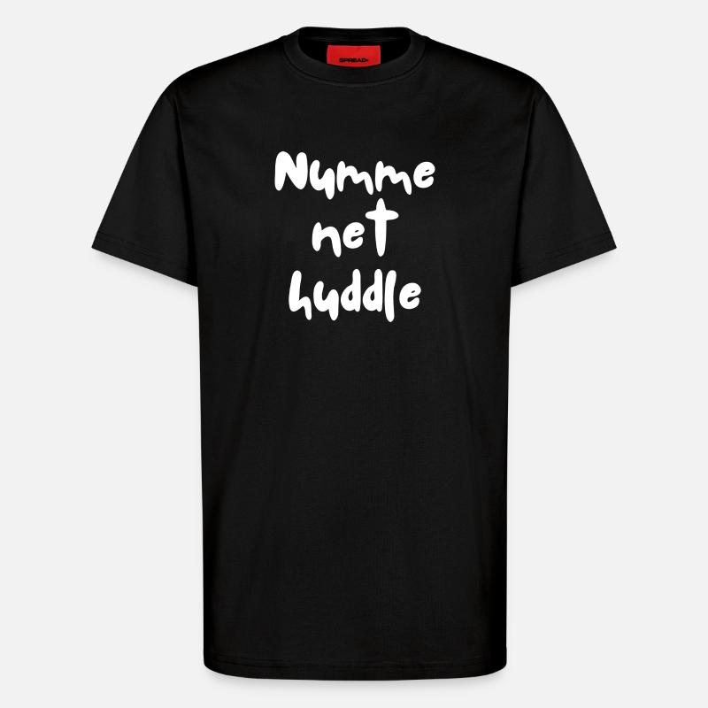 Numme net Huddle - T-Shirt - made by SPREAD - SOLID BLACK