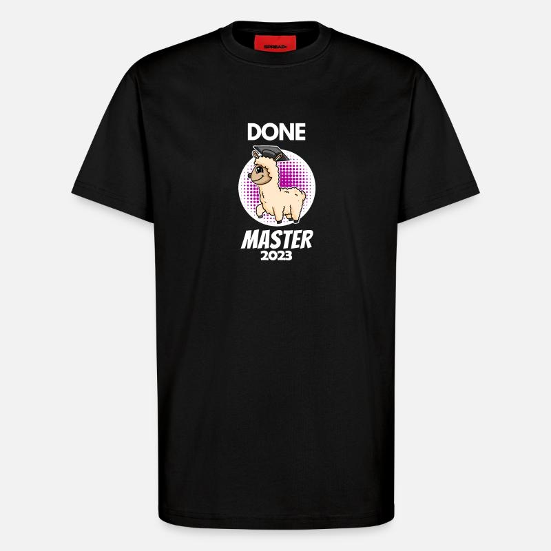 Master 2023 - Master completed - T-Shirt - made by SPREAD - SOLID BLACK