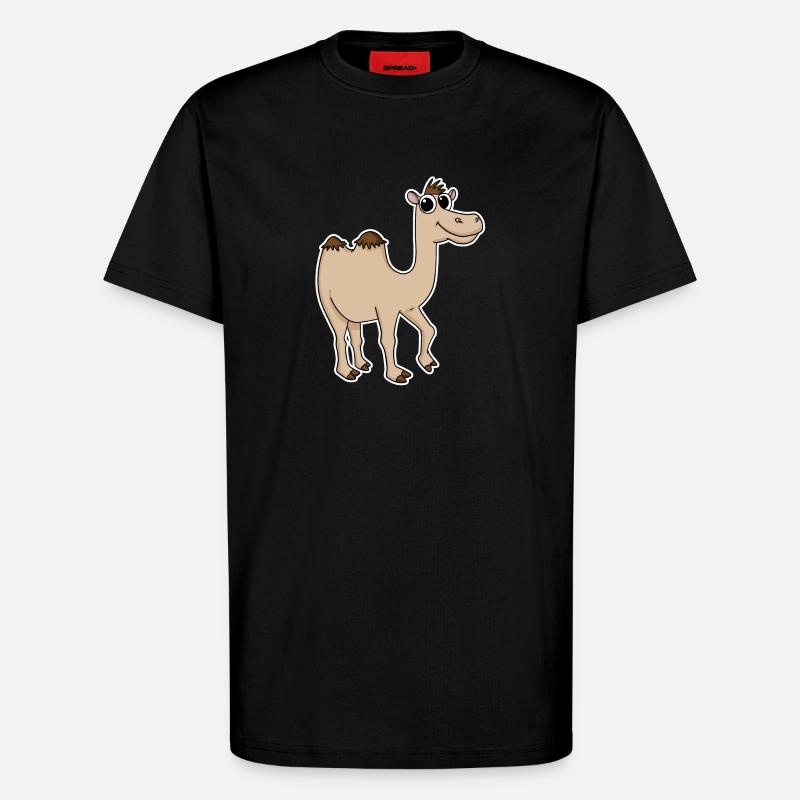 Kamel - T-Shirt - made by SPREAD - SOLID BLACK