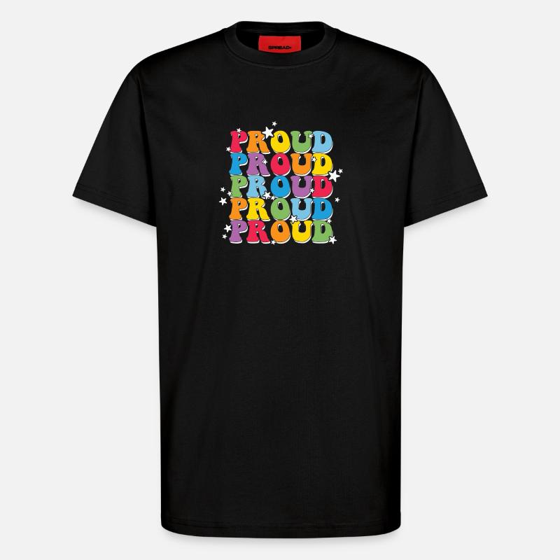 LGBT, Regenbogen, Pride-Monat - T-Shirt - made by SPREAD - SOLID BLACK