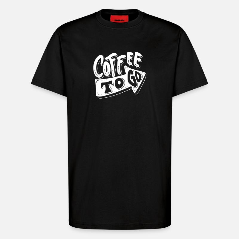 Kaffee, Ich mag Kaffee, Kaffeepause - T-Shirt - made by SPREAD - SOLID BLACK