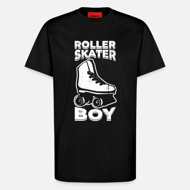 Roller Skater Junge - T-Shirt - made by SPREAD - SOLID BLACK