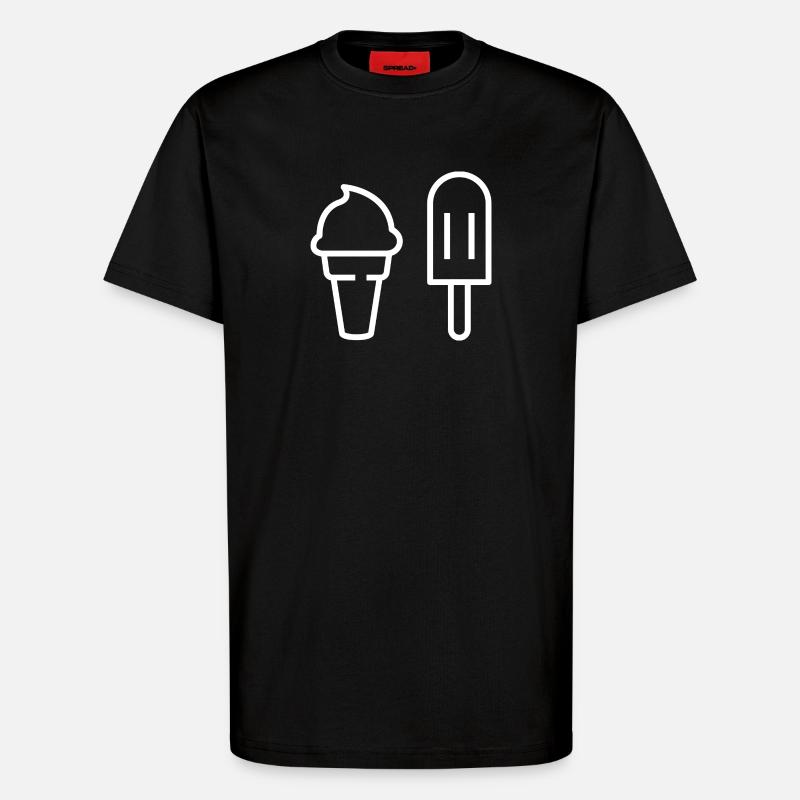 Ich will Eis - T-Shirt - made by SPREAD - SOLID BLACK