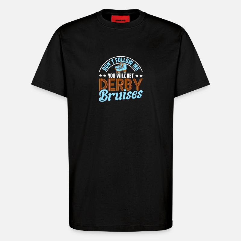 Rollschuh Design - T-Shirt - made by SPREAD - SOLID BLACK