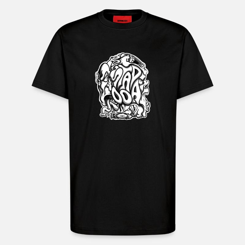 Stapooa2 - T-Shirt - made by SPREAD - SOLID BLACK