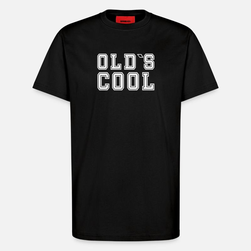 Oldscool - Old School Design - T-shirt bio décontracté fabriqué en UE - SOLID BLACK