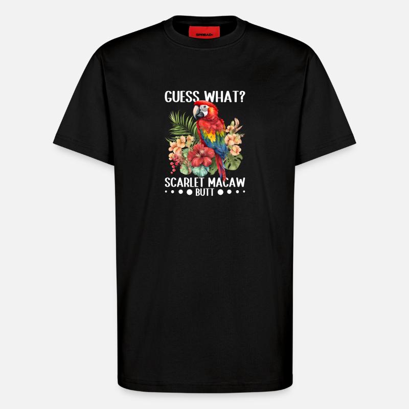 Devinez quoi ? Mouton d'ara écarlate - T-shirt bio décontracté fabriqué en UE - SOLID BLACK