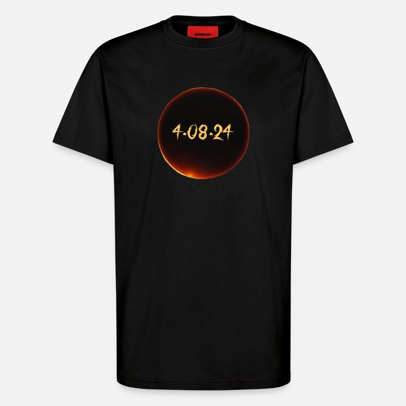 Solar Eclipse 2024 - T-Shirt - made by SPREAD - SOLID BLACK