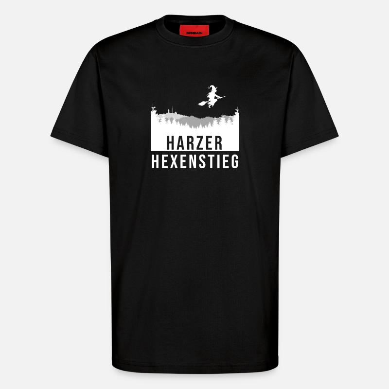 Hexenstieg - T-Shirt - made by SPREAD - SOLID BLACK