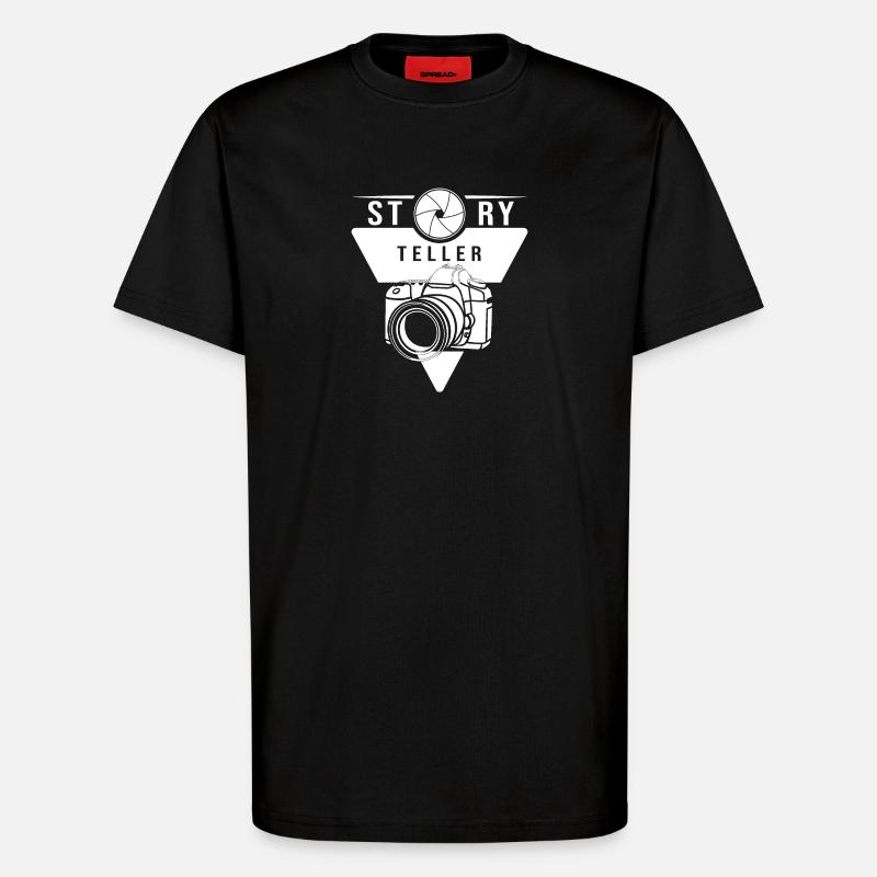 Storyteller - T-Shirt - made by SPREAD - SOLID BLACK
