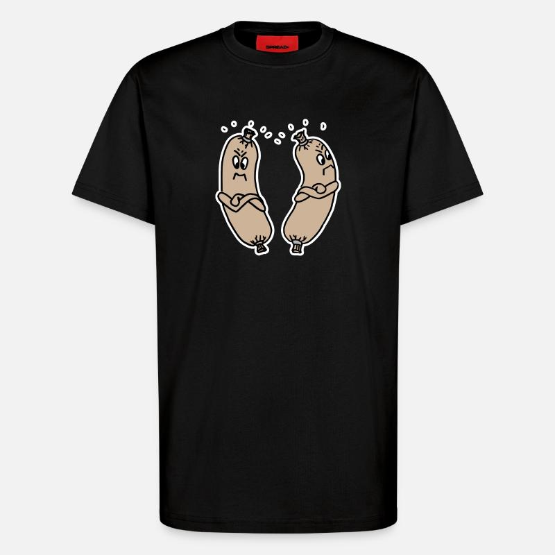 beleidigte Leberwurst - T-Shirt - made by SPREAD - SOLID BLACK