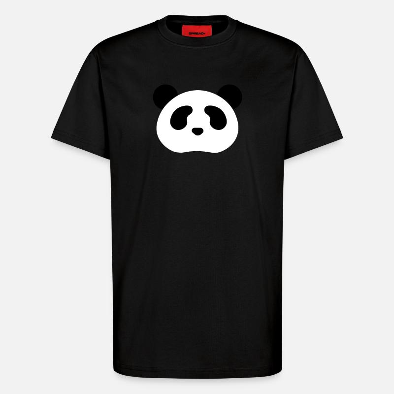 Panda Bear - T-Shirt - made by SPREAD - SOLID BLACK