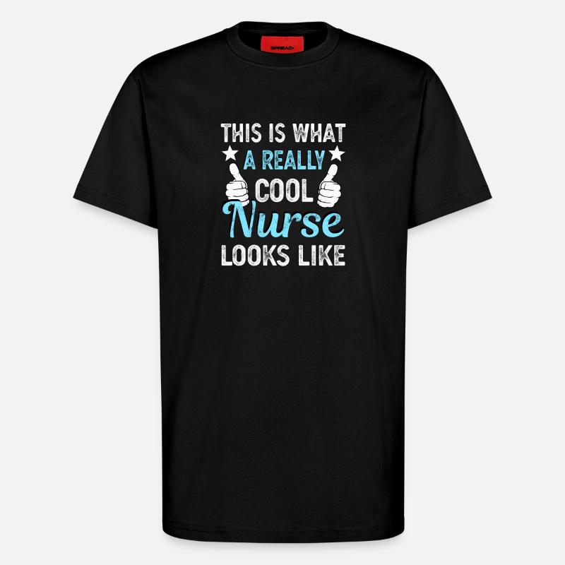 Krankenschwester - T-Shirt - made by SPREAD - SOLID BLACK