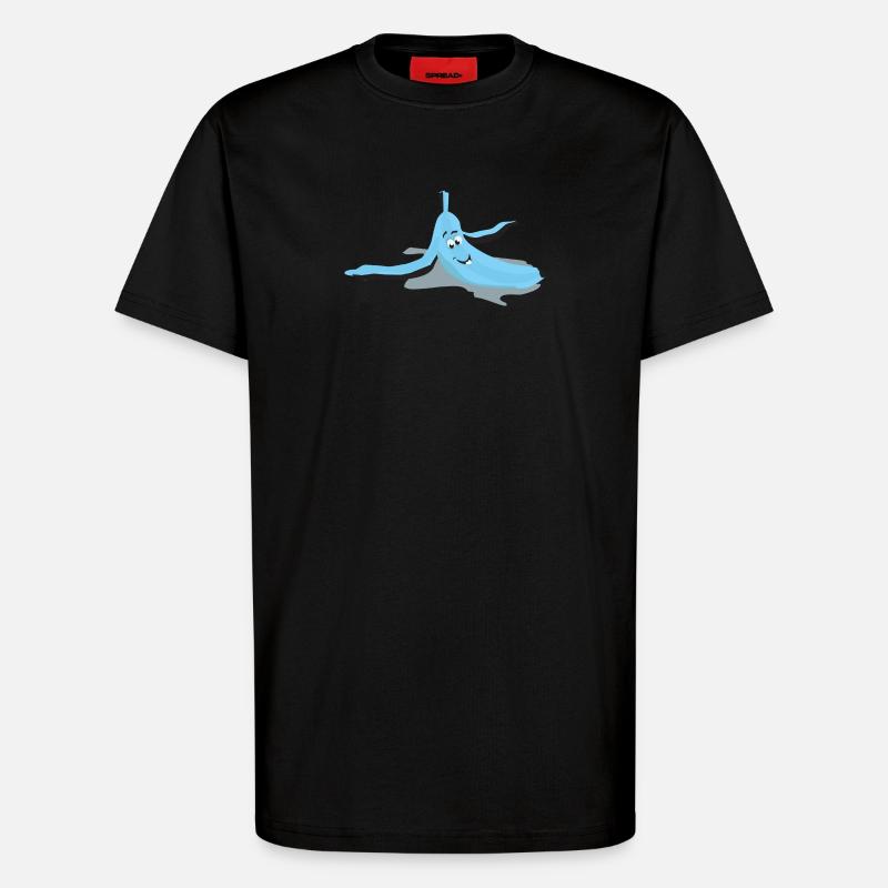 Augerutschte Banane - T-Shirt - made by SPREAD - SOLID BLACK