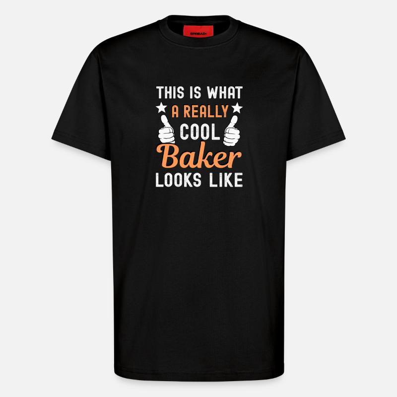 Bäcker Bäckerin - T-Shirt - made by SPREAD - SOLID BLACK