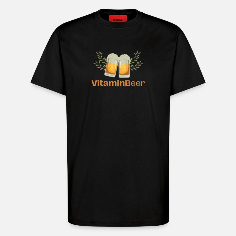 VitaminB - T-Shirt - made by SPREAD - SOLID BLACK