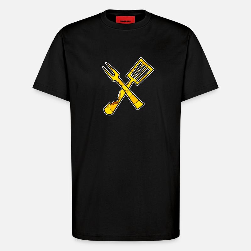 Chef Cooking Restaurant - T-Shirt - made by SPREAD - SOLID BLACK