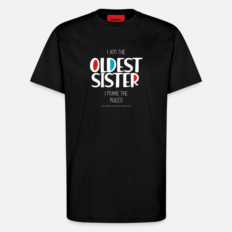 Älteste Schwester - T-Shirt - made by SPREAD - SOLID BLACK