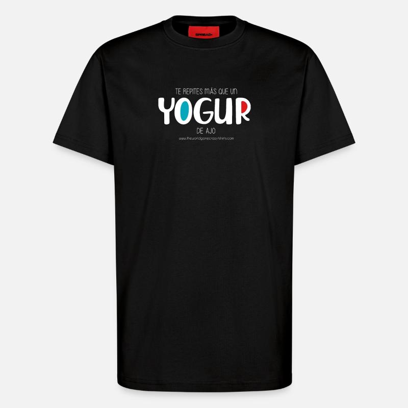 Knoblauchjoghurt (dunkel) - T-Shirt - made by SPREAD - SOLID BLACK
