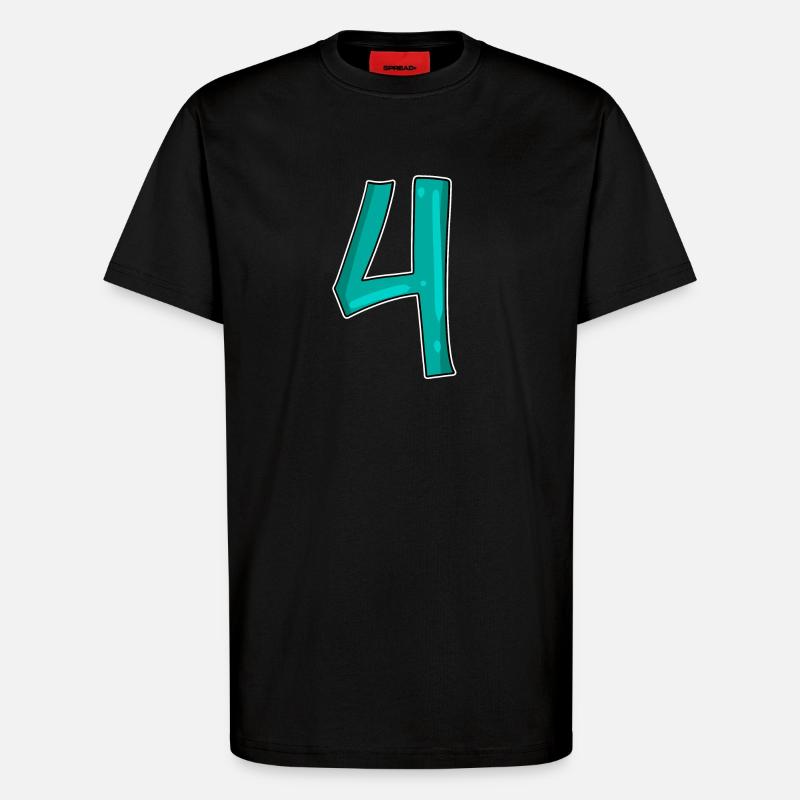 4 - T-Shirt - made by SPREAD - SOLID BLACK