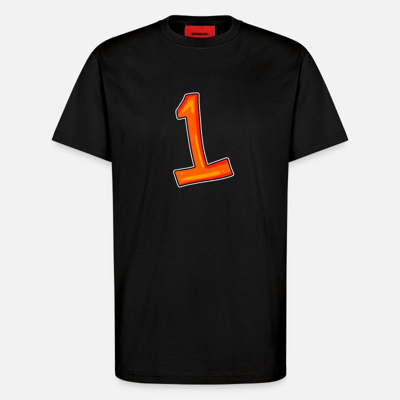 Nummer 1 - T-Shirt - made by SPREAD - SOLID BLACK
