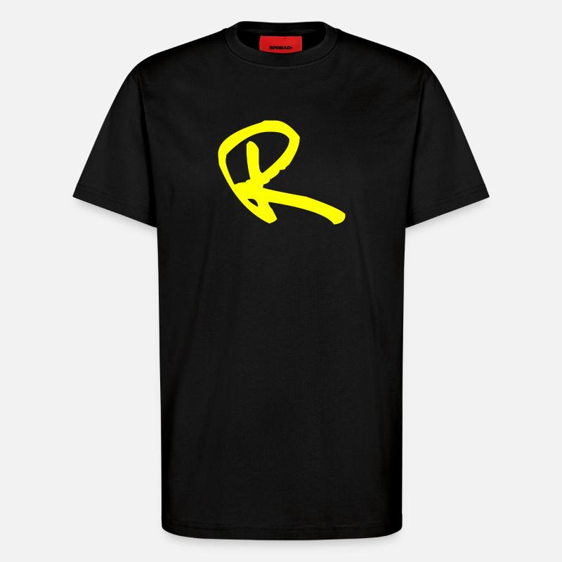 Buchstabe R - T-Shirt - made by SPREAD - SOLID BLACK