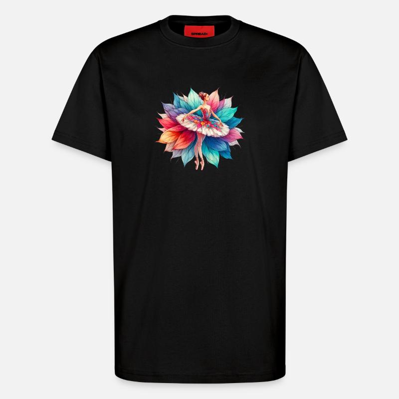 Balletttänzerin mit Tutu - T-Shirt - made by SPREAD - SOLID BLACK