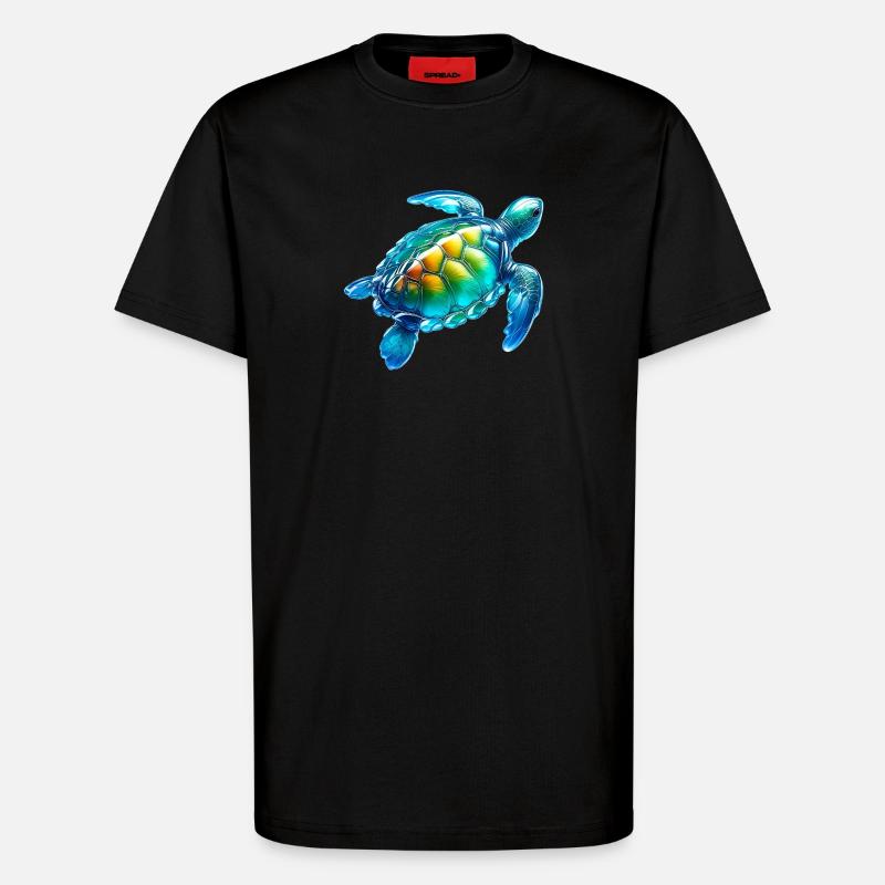 Schildkröte - T-Shirt - made by SPREAD - SOLID BLACK