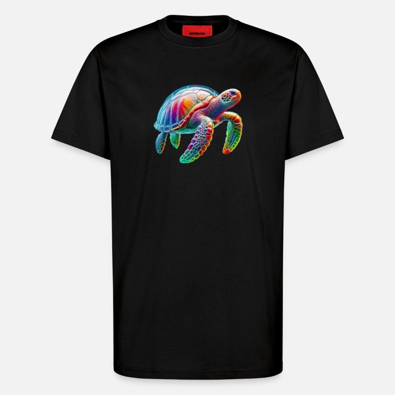 Schildkröte - T-Shirt - made by SPREAD - SOLID BLACK