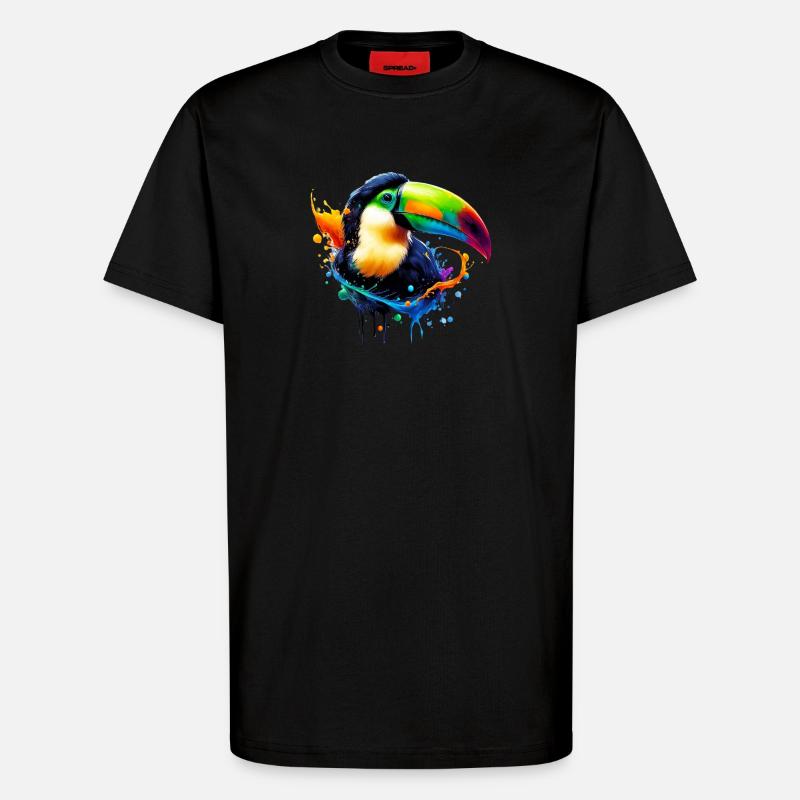 Tukan - T-Shirt - made by SPREAD - SOLID BLACK