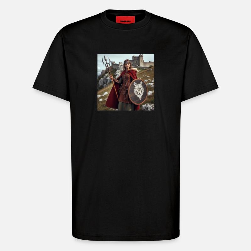 Wikinger-Krieger - T-Shirt - made by SPREAD - SOLID BLACK