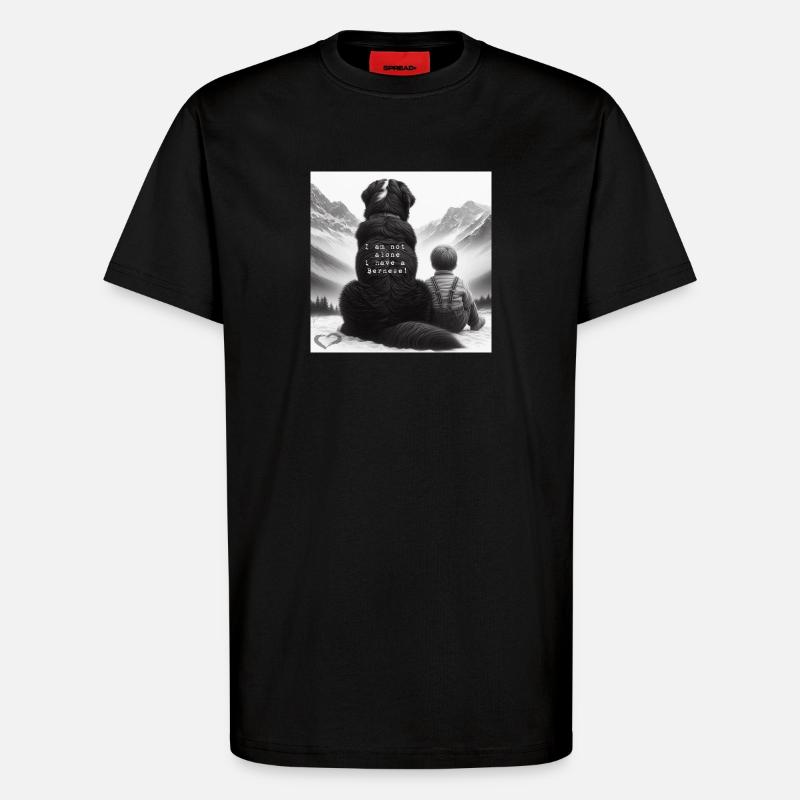 Berner Sennenhund - T-Shirt - made by SPREAD - SOLID BLACK