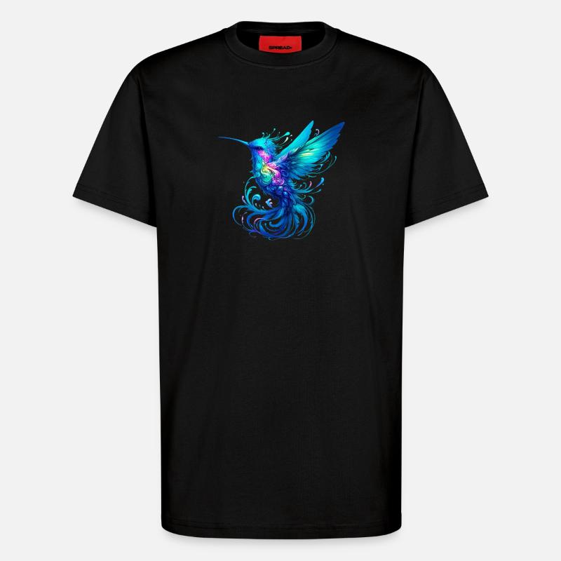 Kolibri - T-Shirt - made by SPREAD - SOLID BLACK