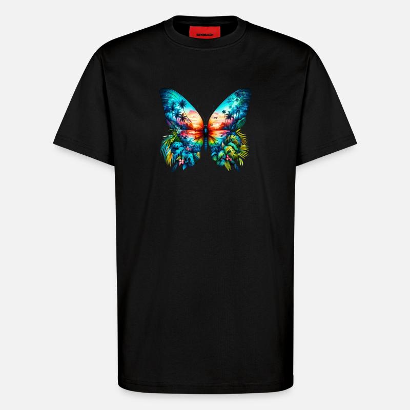 Schmetterling - T-Shirt - made by SPREAD - SOLID BLACK