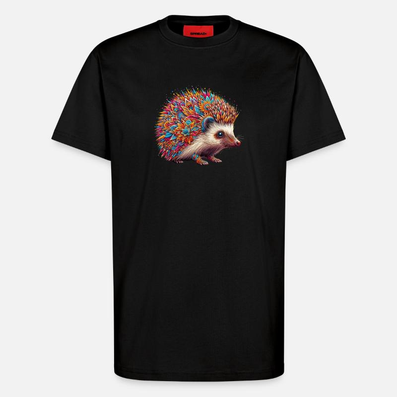 Igel - T-Shirt - made by SPREAD - SOLID BLACK