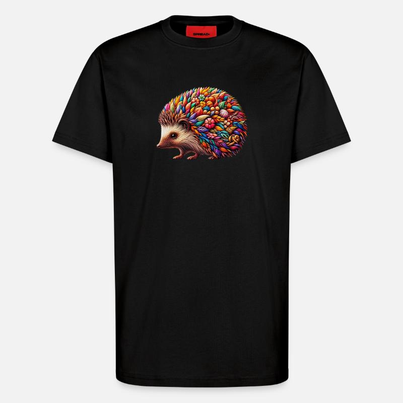 Igel - T-Shirt - made by SPREAD - SOLID BLACK