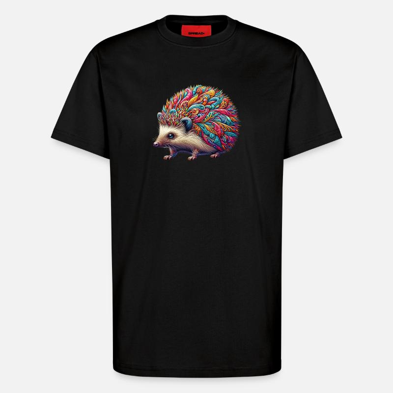 Igel - T-Shirt - made by SPREAD - SOLID BLACK