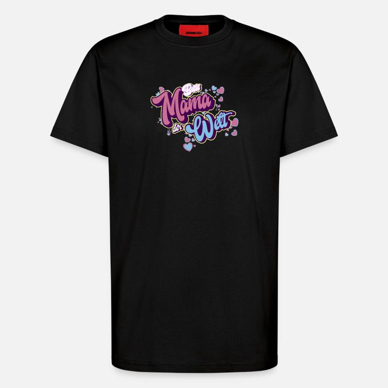 Beste Mama Der Welt - T-Shirt - made by SPREAD - SOLID BLACK