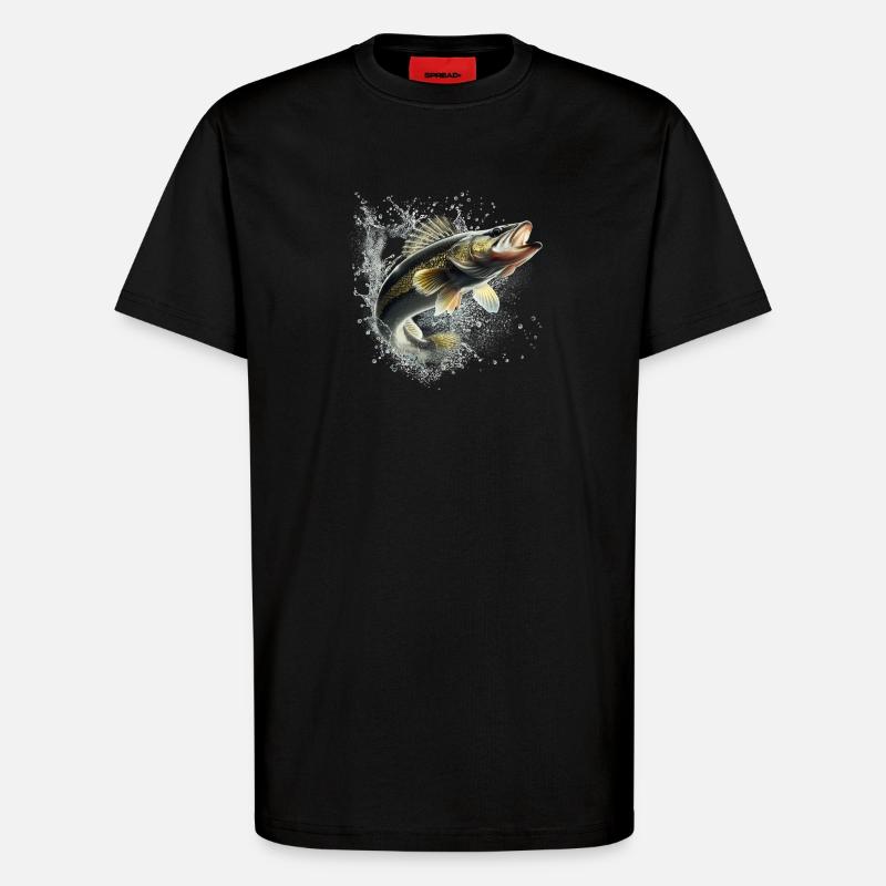 Fisch - T-Shirt - made by SPREAD - SOLID BLACK
