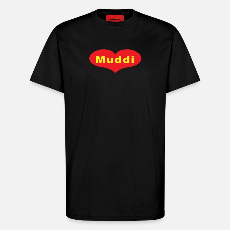 Muddi - T-Shirt - made by SPREAD - SOLID BLACK